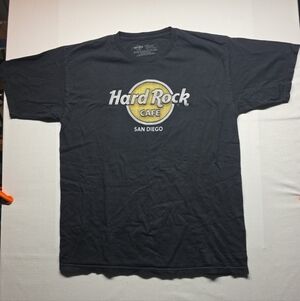 Hard Rock Cafe San Diego Black Tee with Yellow Logo
